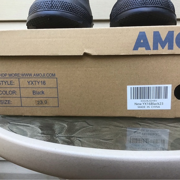 New in Box Black Amoji Rubber Boots, Big Boys Size 28.0 - Picture 12 of 12